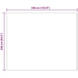  Tepih od umjetne ovčje kože TAFALLA Antracit 240 x 340 cm | shoptok.hr