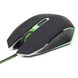  Miš GEMBIRD MUSG-001-G, USB, optical, gaming, full-speed, green, 400-1600 dpi | Eponuda.ba