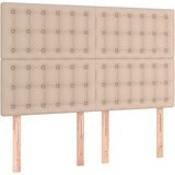  s oprugama i madrac cappuccino 140x190cm od umjetne kože | shoptok.hr