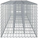  Gabionska dvignjena postelja 2 pcs srebrna 260 x 60 x 55 cm, (5000218400) | Shoptok.si