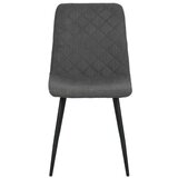  Trpezarijska stolica DC812 Tamno Siva/Noge crne mat 520x430x840 mm ( 779-641 ) | ePonuda.com