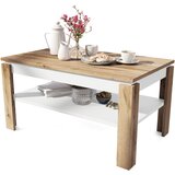 Mazzoni Multifunkcionalni sto Asti, 100x55-67x60cm, Hrast - beli Cene