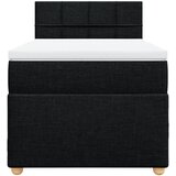  Krevet s oprugama i madracem crni 90x200 cm od tkanine | shoptok.hr