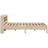 vidaXL Posteljni okvir brez vzmetnice 135x190 cm trdna borovina | Shoptok.si