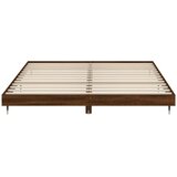  Okvir kreveta bez madraca smeđa boja hrasta 200x200 cm drveni | shoptok.hr