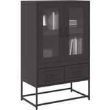 Furnova Visoka omara črna 68x39x111,5 cm jeklo, (21954233) Cene