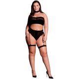 Le Désir Plus Size - 3-delni komplet spodnjega perila - črna (XL-4XL) | Shoptok.si