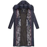 Navahoo Ženska dolg zimska jakna s kapuco WAFFELCHEN Navy | Shoptok.si