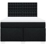  Krevet s oprugama i madracem crni 160x200 cm od tkanine | shoptok.hr