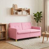  Krevet-sofa na razvlačenje Ružičasta Tkanina | shoptok.hr