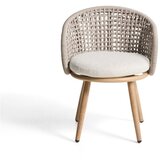 Kave Home Sivorjav oblazinjen vrtni stol Lidario – | Shoptok.si