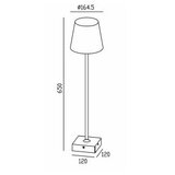 Gardino LX1793-650 - LED spoljašnja podna lampa VIOLA LED/7W/230V IP65 | Eponuda.com