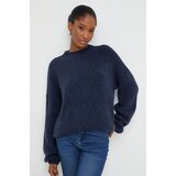 Answear Lab Pulover z volno mornarsko modra barva | Shoptok.si