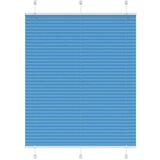 vidaXL Plisirana žaluzija Modra 105x150 cm Širina tkanine 104,4 cm | Shoptok.si