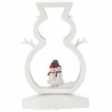 Molarem Home Božićni LED ukras - Snješko 27 cm - S osvjetljenjem, glazbom i snijegom | shoptok.hr