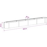  Povišeni vrtni krevet Otporni čelik 380 x 40 x 40 cm Čelik | shoptok.hr