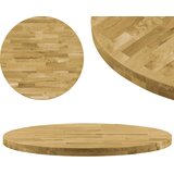 vidaXL Površina za mizo trden hrastov les okrogla 44 mm 400 mm Cene