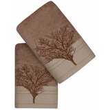 L'essential Maison infinity - light brown light browncream hand towel set (2 pieces) cene