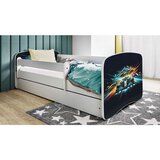  Drveni dječji krevet UTRKA s ladicom - 160x80 cm bijeli | shoptok.hr