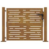 vidaXL Vrtna vrata 105x105 cm corten jeklo kvadraten dizajn | Shoptok.si