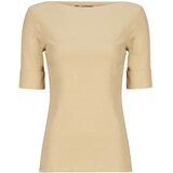 Polo Ralph Lauren Majice z dolgimi rokavi JUDY-ELBOW SLEEVE-KNIT Bež Cene