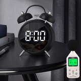 Retro klasična lcd digitalna budilka črna | shoptok.hr