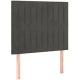 Box spring krevet s madracem tamnosivi 80 x 200 cm baršunasti | shoptok.hr