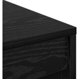 vidaXL Pisalna miza Črni hrast Inženirski les 60 x 40 x 76 cm | Shoptok.si
