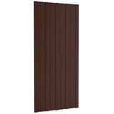 Krovni panel 12 pcs Smeđa 100 x 45 cm Pocinčani čelik - Smeđa 100 x 45 cm 12 | shoptok.hr