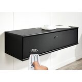 Hammel Furniture Crna TV komoda u dekoru jasena 89x22 cm Mistral – | shoptok.hr