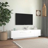 TV ormarić s LED svjetlima bijeli 160 x 35 x 40 cm | shoptok.hr
