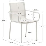 Kave Home Bijela metalna vrtna stolica Galdana – | shoptok.hr