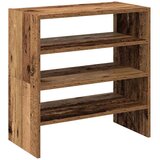 vidaXL Regal za čevlje 2 kosa zložljiva starinski les 60x30x30,5 cm | Shoptok.si
