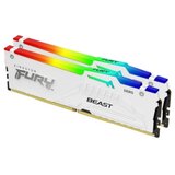 Kingston DDR5 32GB (2x16GB) 6000MT/s [FURY BEAST RGB], Non-ECC UDIMM, CL36 1.35V, 288-Pin 1Rx8, White, Memory Kit, w/Heatsink, XMP & EXPO | ePonuda.com