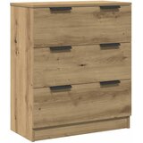  Komoda 3 kom Artisan hrast 60x30x70 cm konstruirano drvo | shoptok.hr
