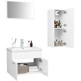  Set kupaonskog namještaja od konstruiranog drva bijeli | shoptok.hr