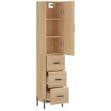  Visoka komoda hrasta sonome 34,5x34x180cm od konstruiranog drva | shoptok.hr