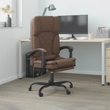  Masažni uredski naslonjač od umjetne kože smeđi | shoptok.hr