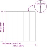  Laminatna podnica 5 pcs Bež 101 x 20 x 0,8 cm Konstruirano drvo | shoptok.hr
