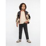 Sinsay Lagani Sherpa Fleece Jakna s Kockastim Uzorkom | shoptok.hr