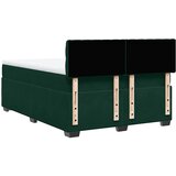  Krevet s oprugama i madracem tamnozeleni 140x190 cm baršunasti | shoptok.hr