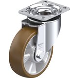 Blickle Vrtljivo kolo iz jeklene pločevine LK-ALB, kolo s Ø 125 mm, nosilnost 350 kg, mere ploščice 100 x 85 mm | Shoptok.si