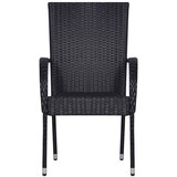  3-dijelni vrtni blagovaonski set crni | shoptok.hr