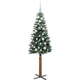  Mršavo božićno drvce Zelena 150 cm PVC i čvrsto drvo bora | shoptok.hr