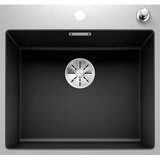 Blanco sudoper SUBLINE 500-IF/A SteelFrame InFino SILGRANIT CRNA, s dalj. upr. (podizač plemeniti čelik brušeni) | shoptok.hr