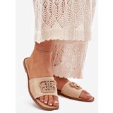 Boto Flat Women's Slippers With Decorative Detail Beige Nenitta | ePonuda.com