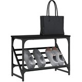  Stalak za cipele crni 60x30x45 cm od konstruiranog drva | shoptok.hr