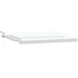 vidaXL Avtomatska retraktibilna tenda z LED belo 500x300 cm | Shoptok.si