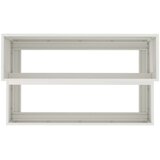 vidaXL Vrtnarska saksija Bela Plastika 100 x 60 x 45 cm Vzdržljiva | Shoptok.si