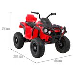 Quad Štirikolesnik na akumulator ATV Air - rdeč | Shoptok.si